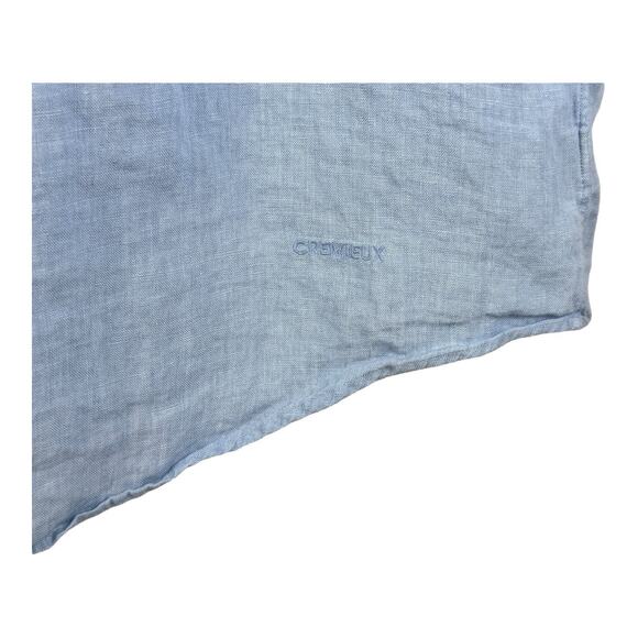 Cremieux Mens Short Sleeve Size 2XT 100% Linen Button Up Nautical Preppy Beach - Picture 4 of 12